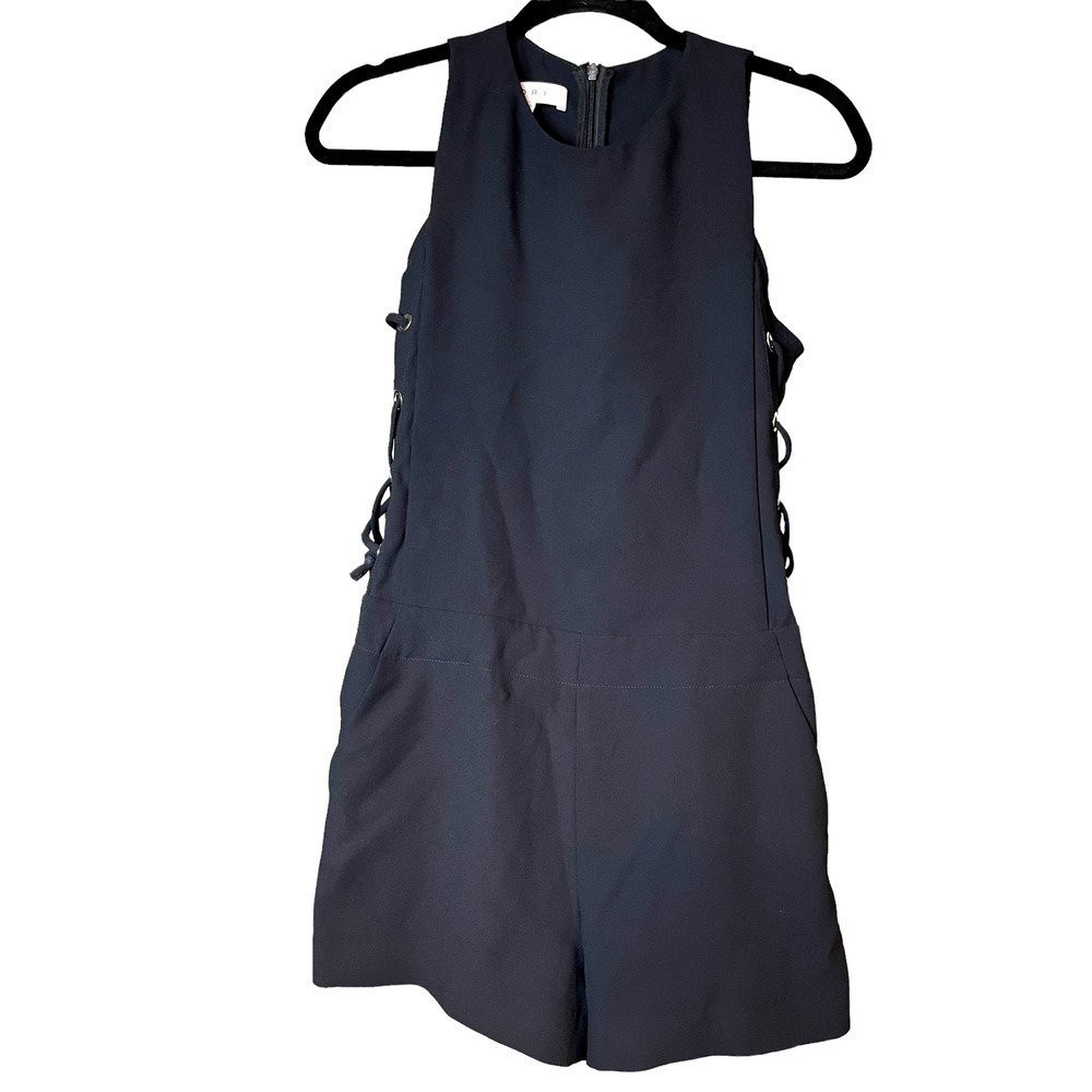 IRO Moltani Crepe Lace-Up Romper